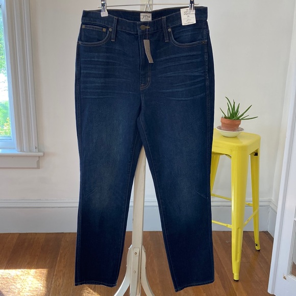 J. Crew High-Waisted Vintage Straight Jean in Boiler Wash - Picture 8 of 13